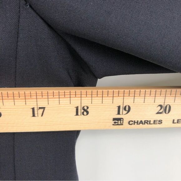 Ann Taylor Blazer Womens 8 Navy Blue Single Button - Picture 8 of 10